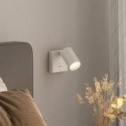 CAN TILT wandspot, wit, 10 x 10 cm, metaal, GU10 schakelaar