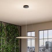 LED hanglamp PANEL, zwart, Ø 63 cm, metaal, CCT dimbaar 50 W