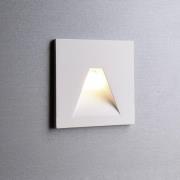 LED wand inbouwlamp SET Alwaid, wit 8 x 8 cm hoek 2.700 K