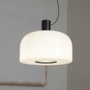 FLOS Bellhop Glazen S2 hanglamp, chocoladebruin, Ø 45 cm