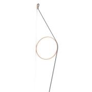 FLOS Wirering grijs LED wandlamp, Ring roze