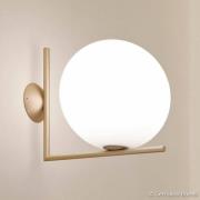 Wandlamp FLOS IC C/W2, messing Ø 30 cm