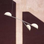FLOS Almendra Organic hanglamp 3-lamps kort wit