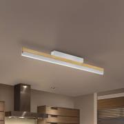 Quitani LED plafondlamp Keijo, nikkel/eiken