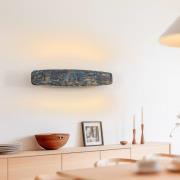 Lysia LED wandlamp quitani, geoxideerd/zwart