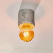 Akira plafondlamp van beton in cilindervorm