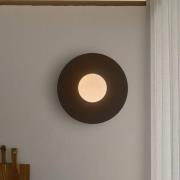 Plafondlamp Siona, zwart, metaal, IP44, E27