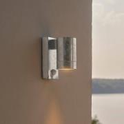 Buitenwandlamp Tin Maxi Sensor verzinkt, staal, IP54, GU10
