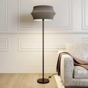 Vloerlamp Joala met zwarte stoffen kap