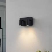Lindby Talniso LED buiten wandlamp, 2-lamps.
