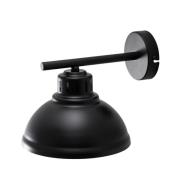 Wandlamp Sven, zwart-goudkleurig, Ø 21 cm, staal