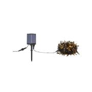 Lichtketting Suno, zwart, zonne-energie, USB, 300 lampjes, IP44