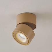 Arcchio LED plafondspot Rotari, bruin, 1-lamp, 8.9W