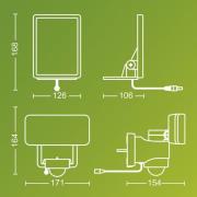 Philips LED-buitenspot op zonne-energie Tylus, wit, 5.000 K, sensor