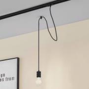 Hanglamp Lindby Linaro, Ø 4,6 cm, zwart, 1-fase, E27