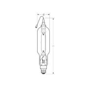 RADIUM Halogeen gasontladingslamp E40 2000W HRI-TS D helder