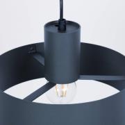 Hanglamp Rif M, antraciet, 1-lamp, Ø 25 cm, staal