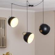 Hanglamp Pepe, zwart, 3-lamps