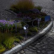 LED-prikspot op zonne-energie SPOTI, zwart, set van 3, IP44