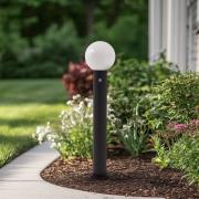 Lindby tuinpadverlichting Dangan, wit, 90 cm, glas, sensor