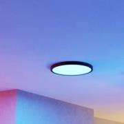 EGLO connect Smart LED opbouwlamp Fueva 6-Z, zwart, Ø38cm