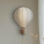 Lindby wandlamp Balloon, Ø 30 cm, rotan, E27