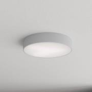 Plafondlamp Cleo 400, grijs, sensor, IP54, Ø 40 cm, metaal