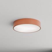 Plafondlamp Cleo 400, koper, sensor, IP54, Ø 40 cm, metaal