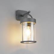 Buitenwandlamp Almeria, antraciet, aluminium, hoogte 29 cm, IP44