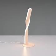 LED tafellamp Ginko, zand, metaal, hoogte 40,5 cm