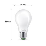 Philips E27 LED lamp A60 4W 840lm 2700K mat 3-pack