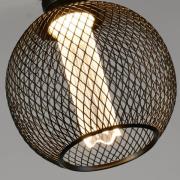 LED Deco Bol Draad E27 4,5W 2.700K zwart Mesh