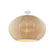 Bover LED buiten plafondlamp Garota, wit/ivoorkleurig