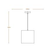 LEDVANCE Cilinder hanglamp, 1-lamp, bruin, golfkarton