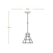 LEDVANCE Concrete Bim hanglamp, beton, donkergrijs