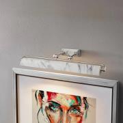 Wandlamp Winchfield, breedte 70 cm, wit gemarmerd/nikkel