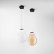 LED hanglamp Noa, amber, glas, Ø 25 cm, CCT, dimbaar