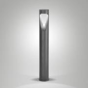 LED tuinpadverlichting Teo, 80 cm hoog, zwart, metaal, IP65