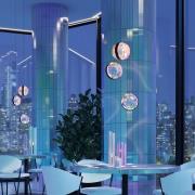 Maytoni LED hanglamp Misterio, zwart/multi, 3-lamps