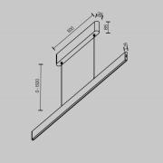 Maytoni LED hanglamp Ephoria, wit, aluminium, lengte 116 cm