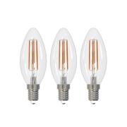 Arcchio LED lamp E14 kaars, set van 3, 3000 K