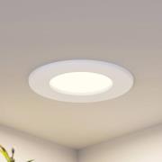 Prios LED inbouwlamp Cadance, wit, 12 cm, set van 2, CCT