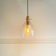 Dyberg Larsen hanglamp Bistro, Ø 25 cm, transparant, glas
