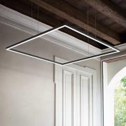 Ideal Lux LED-pendel Oracle Slim 90 x 90 cm zwart 3.000 K