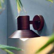 Dyberg Larsen buitenwandlamp Venice, koperkleurig, Ø 20 cm