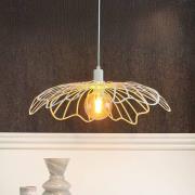 Dyberg Larsen hanglamp BLUMEN, parelwit, Ø 60 cm, metaal