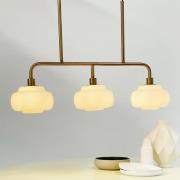 Dyberg Larsen hanglamp Ossett, bronskleurig, lengte 80 cm