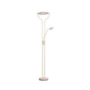LED vloerlamp Davos, zandkleurig, hoogte 180 cm, 2-lamps, CCT