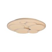 LED plafondlamp Dots, zandkleurig, Ø 50 cm, metaal/acryl, CCT