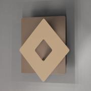 LED wandlamp Hennes, breedte 18 cm, greige/zandkleurig